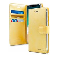 Goospery Bluemoon Diary Case for Samsung Galaxy S21 plus 5G - Gold