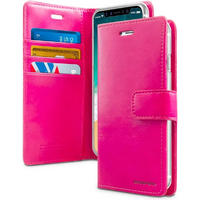 Goospery Bluemoon Diary Case for Samsung Galaxy S21 Ultra - Hot Pink