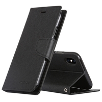 Goospery Fancy Diary Case for Apple iPhone Xs Max - Black