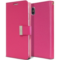 Goospery Fancy Diary for Apple iPhone Xr - Hot Pink