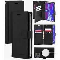 Goospery Mansoor Diary Case For Apple iPhone 14 Plus - Black