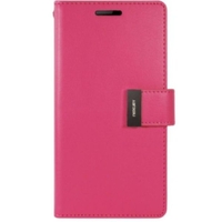 Goospery Rich Diary Case for Apple iPhone 14 Pro - Hot Pink