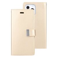 Goospery Rich Diary Case for Apple iPhone 13 pro - Gold