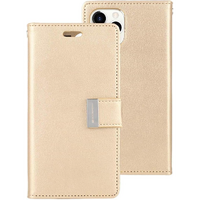 Goospery Rich Diary Case for Apple iPhone 13 Pro Max - Gold