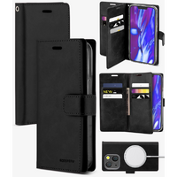 Goospery Rich Diary Case for Apple iPhone 14 - Black