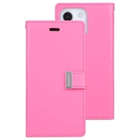 Goospery Rich Diary Case for Apple iPhone 14 Plus - Hot Pink