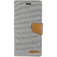 Goospery Rich Diary Case for Apple iPhone 14 Pro Max - Grey/Camel