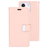 Goospery Rich Diary Case for Apple iPhone 14 Plus - Rose Gold