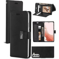 Goospery Rich Diary Case for Samsung Galaxy S22 Plus - Black