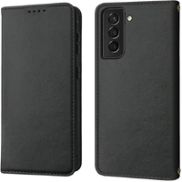 Samsung Galaxy S21 Book Style Colour Side Flip Case - Black
