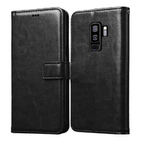 CMI Club Wallet leather Case for Samsung Galaxy S9 Plus - Black
