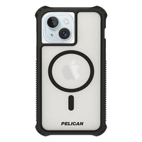 Pelican Guardian Rogue Case For iPhone 15 - Frosted Clear Black