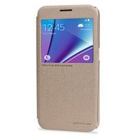 Samsung Galaxy S6 Nilkin Sparkle Leather Case - Gold