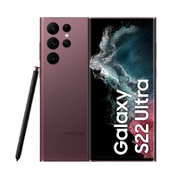 Samsung Galaxy S22 Ultra with S Pen 128GB Unlocked- Burgundy