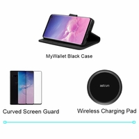 Samsung Galaxy S10+ Combo Includes - Protective Cover case, Screen Protector and Wireless Charger