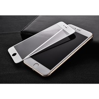 Nav Tempered Glass 3D For iPhone 7+/8+ -White-Case Firendly Easy to Install Pack of 2
