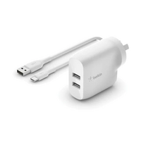 Belkin BoostCharge USB-C PD 3.0 Wall Charger 20W 2 Pack - White