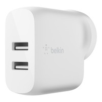 Belkin BOOSTCHARGE Dual USB-A Wall Charger 24W - Universally compatible - White 