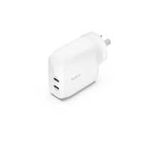 Belkin BoostCharge PRO Dual USB-C Wall Charger with PPS 60W - White
