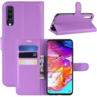 Wallet Case for Samsung Galaxy A70 - Purple