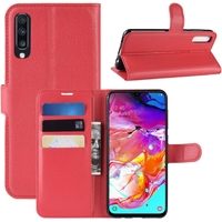 Wallet Case for Samsung Galaxy A70 - Red
