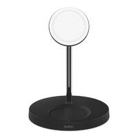 Belkin BOOSTCHARGE PRO 2-in-1 Wireless Charger Stand - With MagSafe 15W - Black