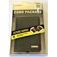 XUNDD Leather Wallet Future Card Package - Black